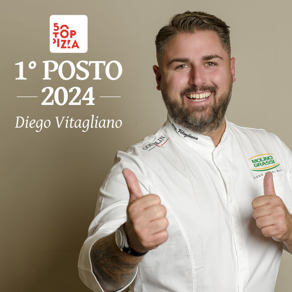 foto Diego Vitagliano 1°posto a 50 Top Pizza